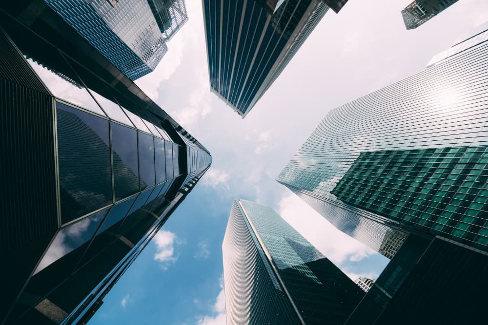Commercial pest control work around a business property